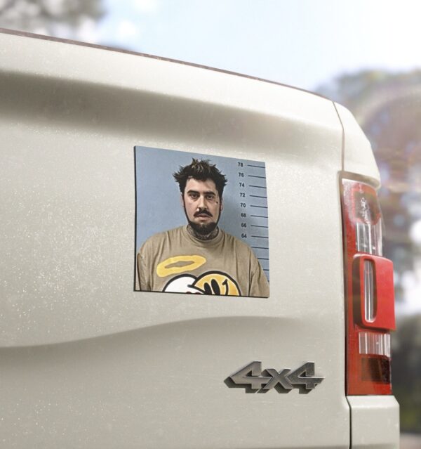 Putagirlon Pago Mugshot Car Magnets, Sticker